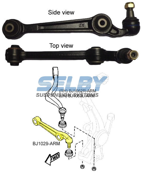Control Arm LWR (F) Fits Mazda 6 GG GY 03-08 BJ1029-ARM - Selby