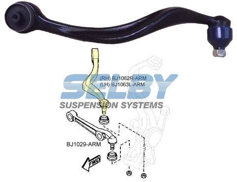 Caster Arm LWR (F) LH Fits Mazda 6 GG GY 03-08 BJ1063L-ARM - Selby