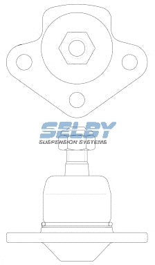 Ball Joint Upper Fits Cortina TE, TF BJ123 - Selby