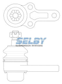 Ball Joint Lower Fits Skyline C210 200B, 240K, 280ZX BJ151 - Selby