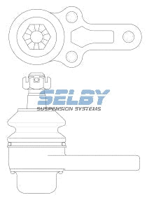 Ball Joint Lower Fits Skyline C210 200B, 240K, 280ZX BJ151 - Selby