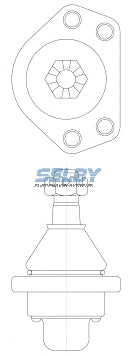 Ball Joint Upper Fits Liteace CM20, YM2, CM3, KM3, YM, Tarago YR2, CR2 BJ173 - Selby
