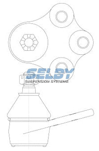 Ball Joint Lower Fits Astra TR, Calibra YE, Camira JB, JD, JE BJ185 - Selby