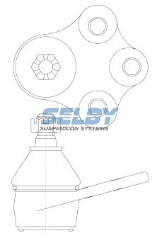 Ball Joint Lower Fits Astra TR, Calibra YE, Camira JB, JD, JE BJ185 - Selby