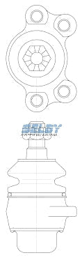 Ball Joint Upper Fits Rodeo 06/81-04/89 BJ203 - Selby