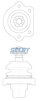 Ball Joint Upper Fits Navara, Pathfinder D21 1/86 - 3/97, Urvan E2 BJ205 - Selby