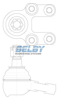 Ball Joint Lower Fits Navara D21 4WD BJ222- Selby