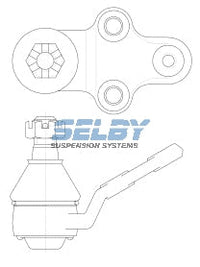 Ball Joint Lower Fits Corolla AE80, AE82 BJ233 - Selby