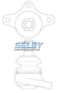Ball Joint Upper Fits Econovan 1.4, 1.8, 2.0, 2.2L, E1400, E1800, E2000, E2200 BJ250 - Selby
