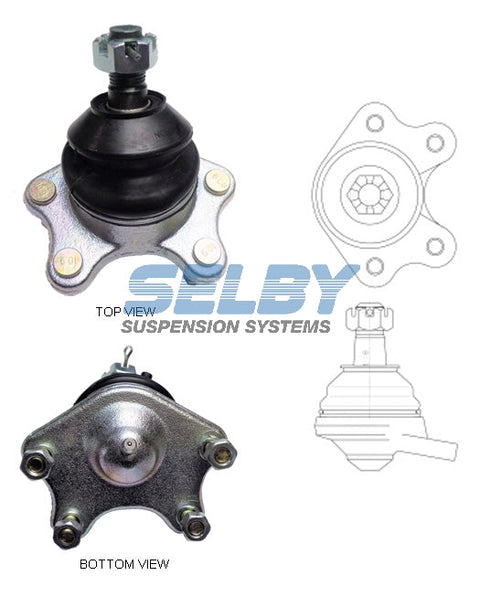 Ball Joint Upper Fits 4 Runner, Hilux KZN165, LN6, LN1, RN6, RN1, RZN1, YN6 BJ264 - Selby