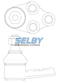 Ball Joint Lower Fits Subaru 1400, 1600 Series BJ308 - Selby