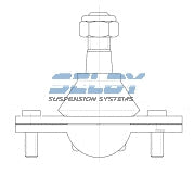 Ball Joint Upper Fits Falcon Fairlane Upper 4 Bolt BJ34 - Selby