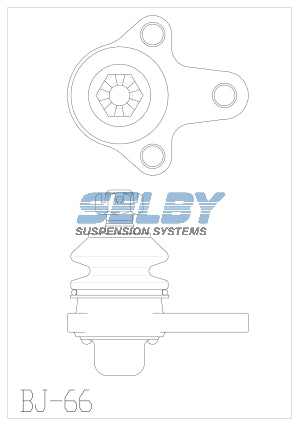 Ball Joint Front Upper Fits Toyota Crown & Hiace BJ66 - Selby