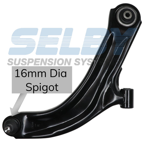 FRT LOWER CTRL ARM (R) Fits NISSAN MICRA K12 07-10 16mm Spigot BJ8918R-ARM - Selby