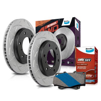 Bendix Front Brake Pads + Rotors for Toyota Landcruiser HDJ100, HDJ100R