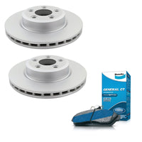 Front Bendix Brake Pads + Rotors 322mm for Ford Falcon BF FG DB1473GCT