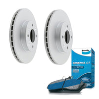 Front Bendix Brake Pads, Rotors for Hyundai Accent MC, i20 PB, Kia Rio JB 05-15'