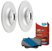 Rear Bendix Brake Pads DB2227-4WD + Rotors for Mazda CX-5 KE 2.0L 2.2L 2012-2017