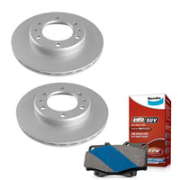 Front Bendix 4WD Brake Pads + Rotors for Toyota Landcruiser HZJ75 FZJ75 PZJ73 | Hilux LN106 RN105 YN106 - 302mm OD
