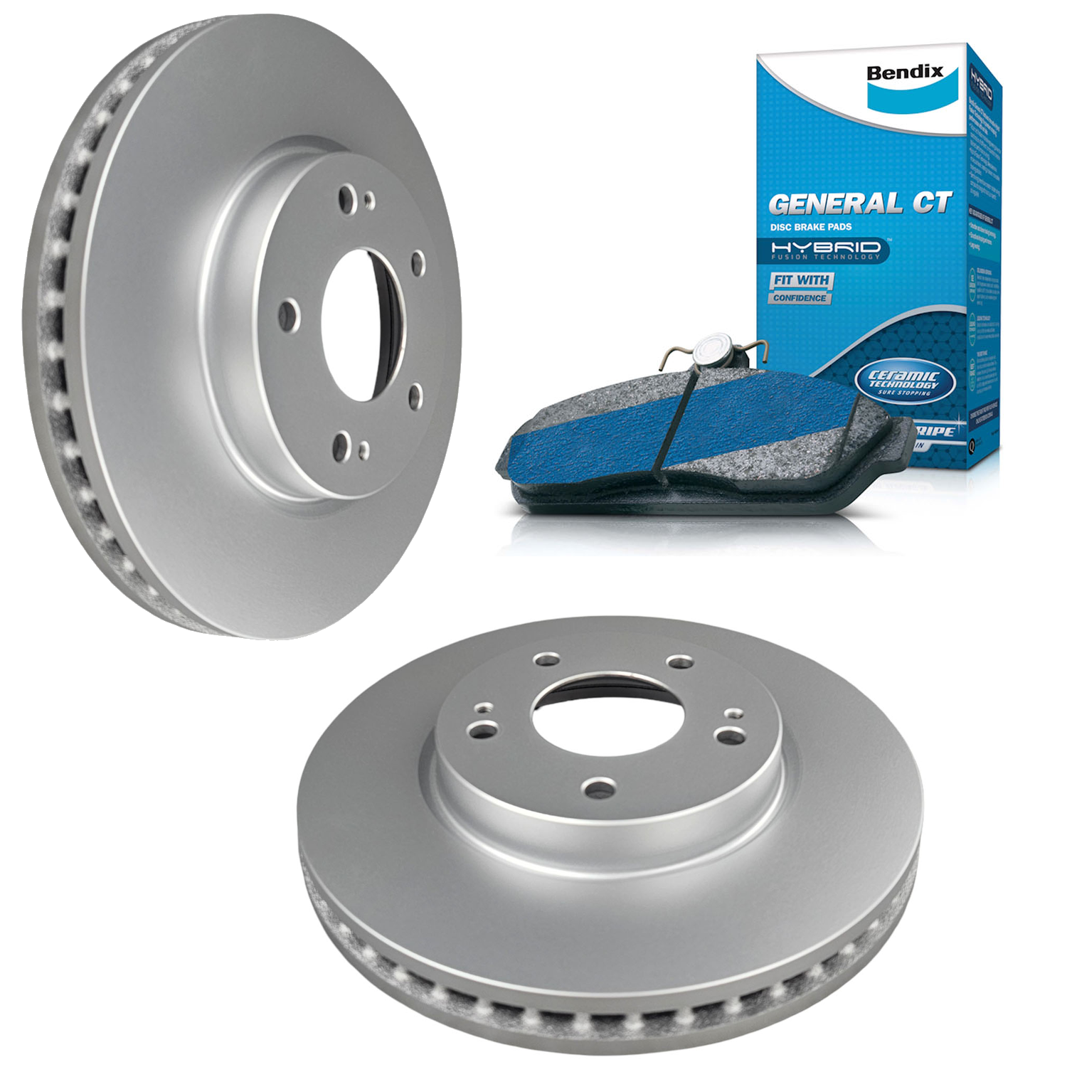 Bendix GCT Front Brake Pads + Rotors for Subaru Forester SK9 2018~2025 - BRK1145