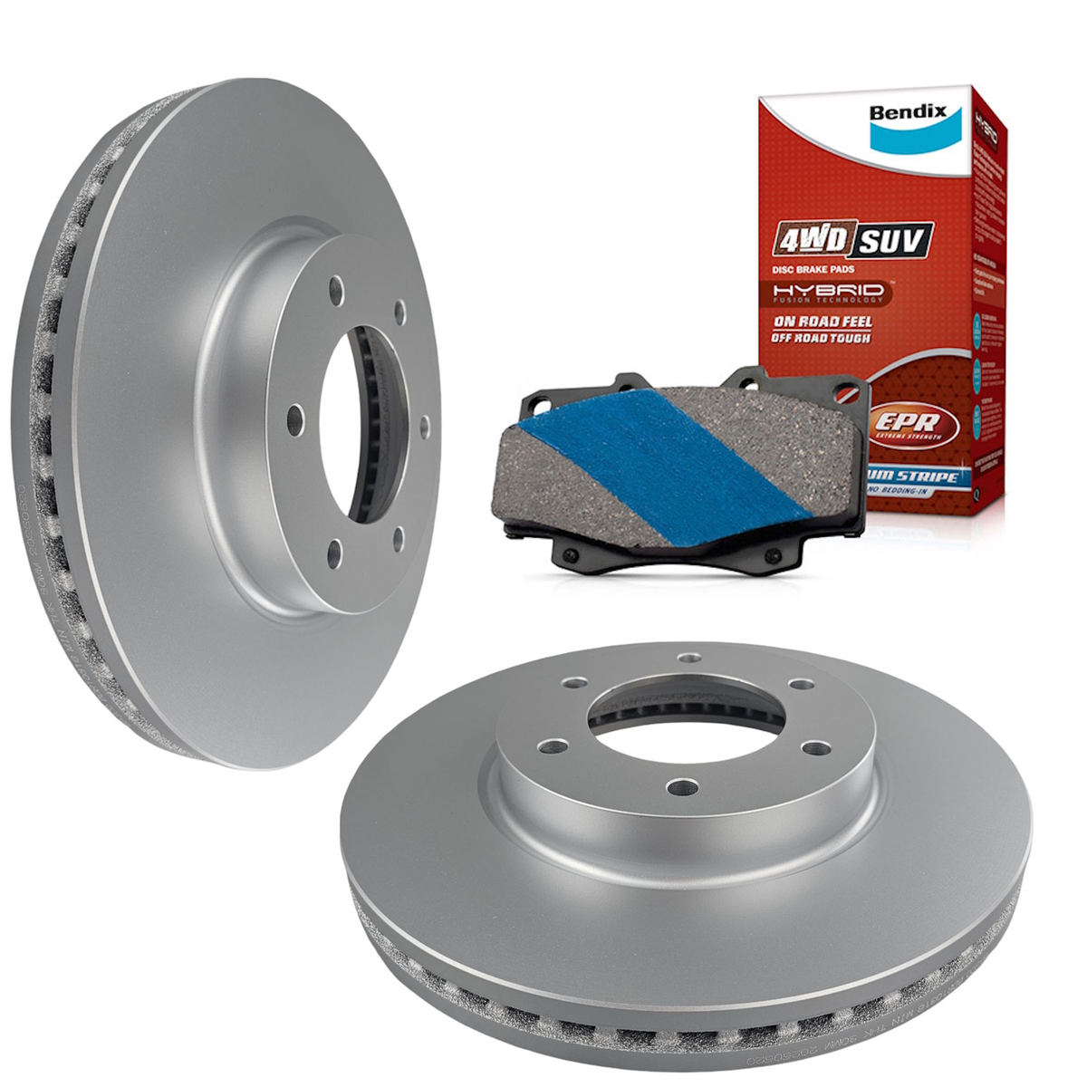 Bendix 4WD Front Brake Pads + Rotors for GWM Tank 300, Ute Cannon - BRK1139