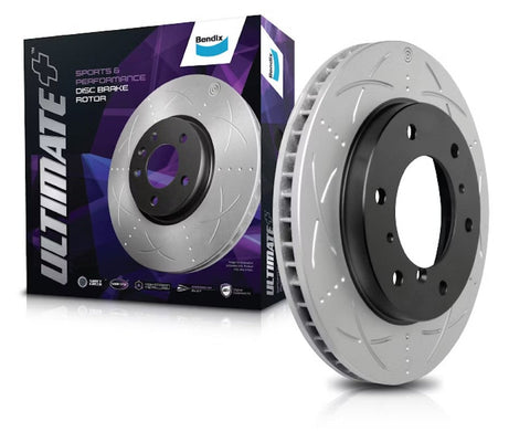 Bendix Rear Slotted and Dimpled Brake Rotor for Subaru Forester SG Impreza GD