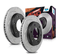 2 x Bendix Front Slotted and Dimpled Brake Rotor for Toyota Landcruiser VDJ200 GRJ200 UZJ200, Lexus LX450D VDJ201, LX570 URJ201