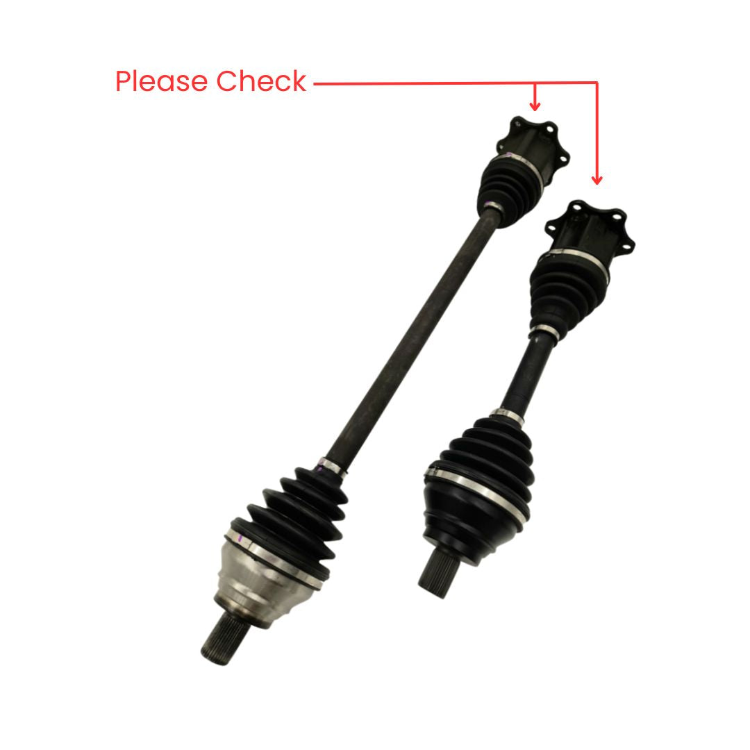 PAIR CV Drive Shaft for Audi A3 VW Caddy Golf MK5 MK7 Jetta Passat 2003-2019 DCT