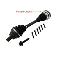 Left CV Axle Drive Shaft for Audi A3 VW Bora 1J EOS 1F Golf Jetta 1K Passat 3C