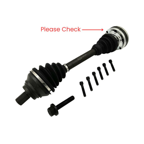 Left CV Axle Drive Shaft for Audi A3 VW Bora 1J EOS 1F Golf Jetta 1K Passat 3C