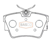 Rear Brake Pads for Renault Trafic X82 15~27, Mitsubishi Express SN 20~22