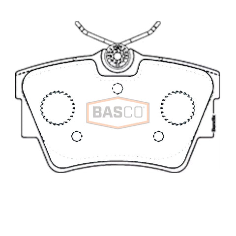 Rear Brake Pads for Renault Trafic X82 15~27, Mitsubishi Express SN 20~22