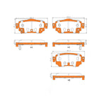 Rear Disc Brake Pad Set for Nissan Qashqai J11 X-Trail T32 w/ Elec Park Brake