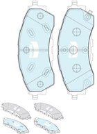 Front Bendix 4WD Brake Pads for Ford Everest UB, Ranger PY, Ranger Raptor PY DB2699-4WD