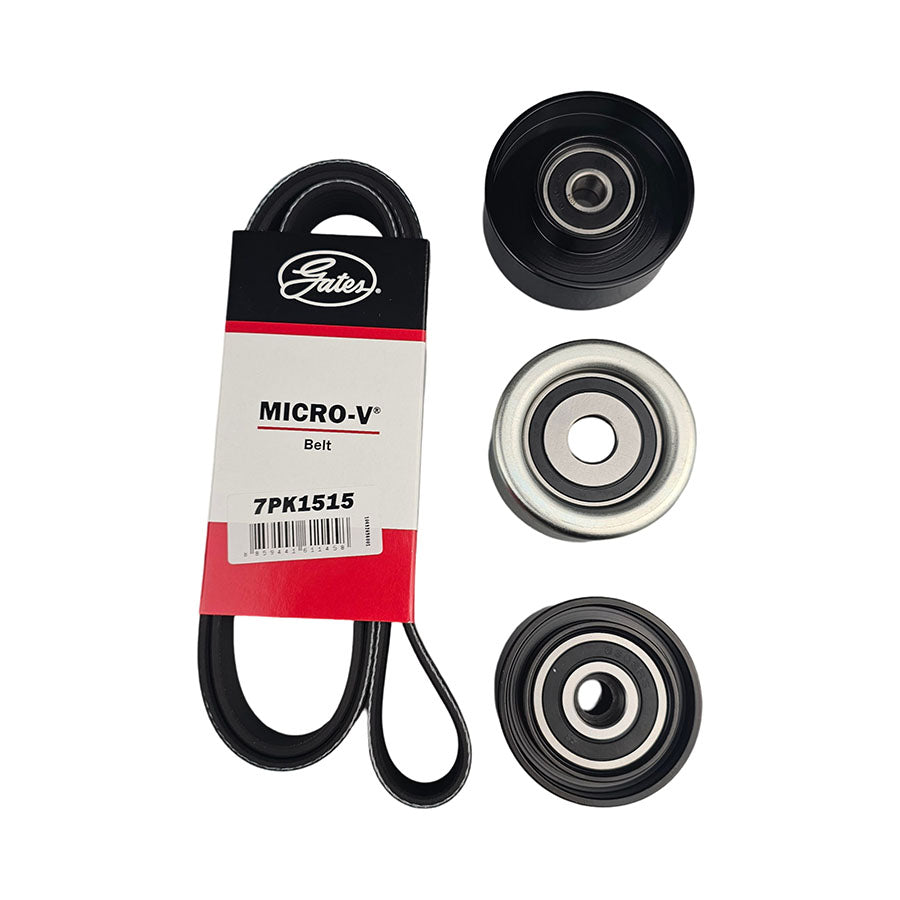 Drive Belt + 3 Engine Pulleys For Toyota Hilux KUN16 KUN26 1KD-FTV 1KDFTV