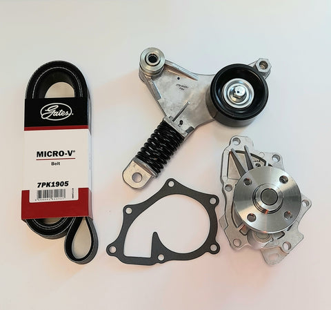 Drive Belt Water Pump & Tensioner For Toyota Camry ACV40 RAV4 ACA33 ACA38 2AZFE