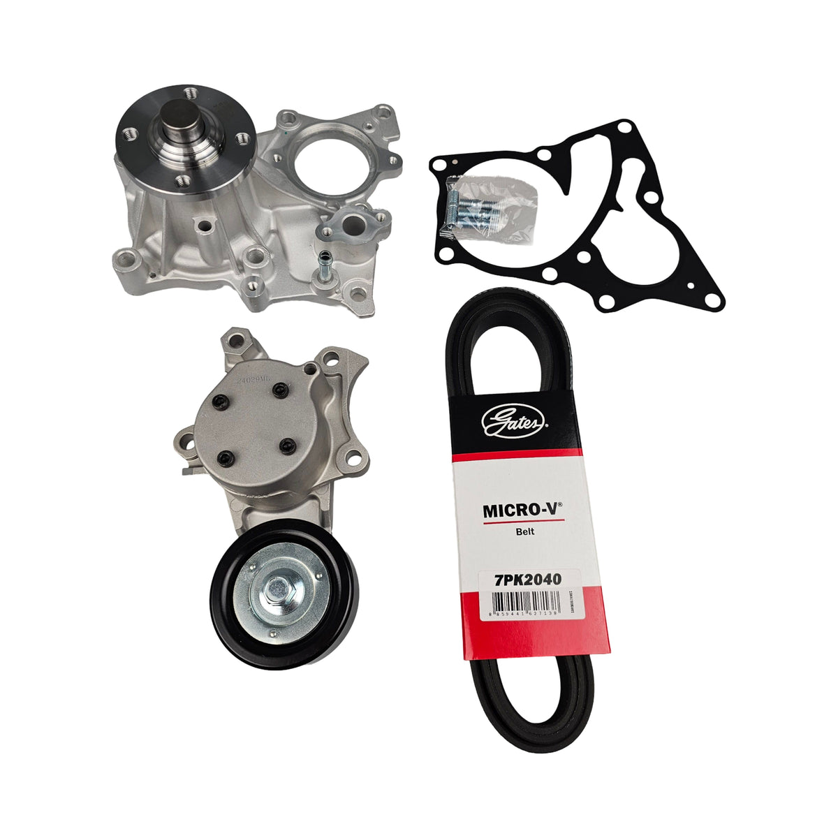 Drive Belt Set Water Pump & Tensioner For Toyota Prado HiAce Granvia 2.8L 1GDFTV