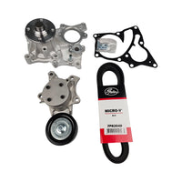 Drive Belt Set Water Pump & Tensioner For Toyota Prado HiAce Granvia 2.8L 1GDFTV