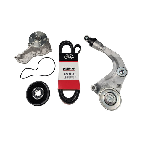Engine Drive Belt Idler Tensioner & Water Pump Kit For Honda HRV HR-V RU5 R18ZF