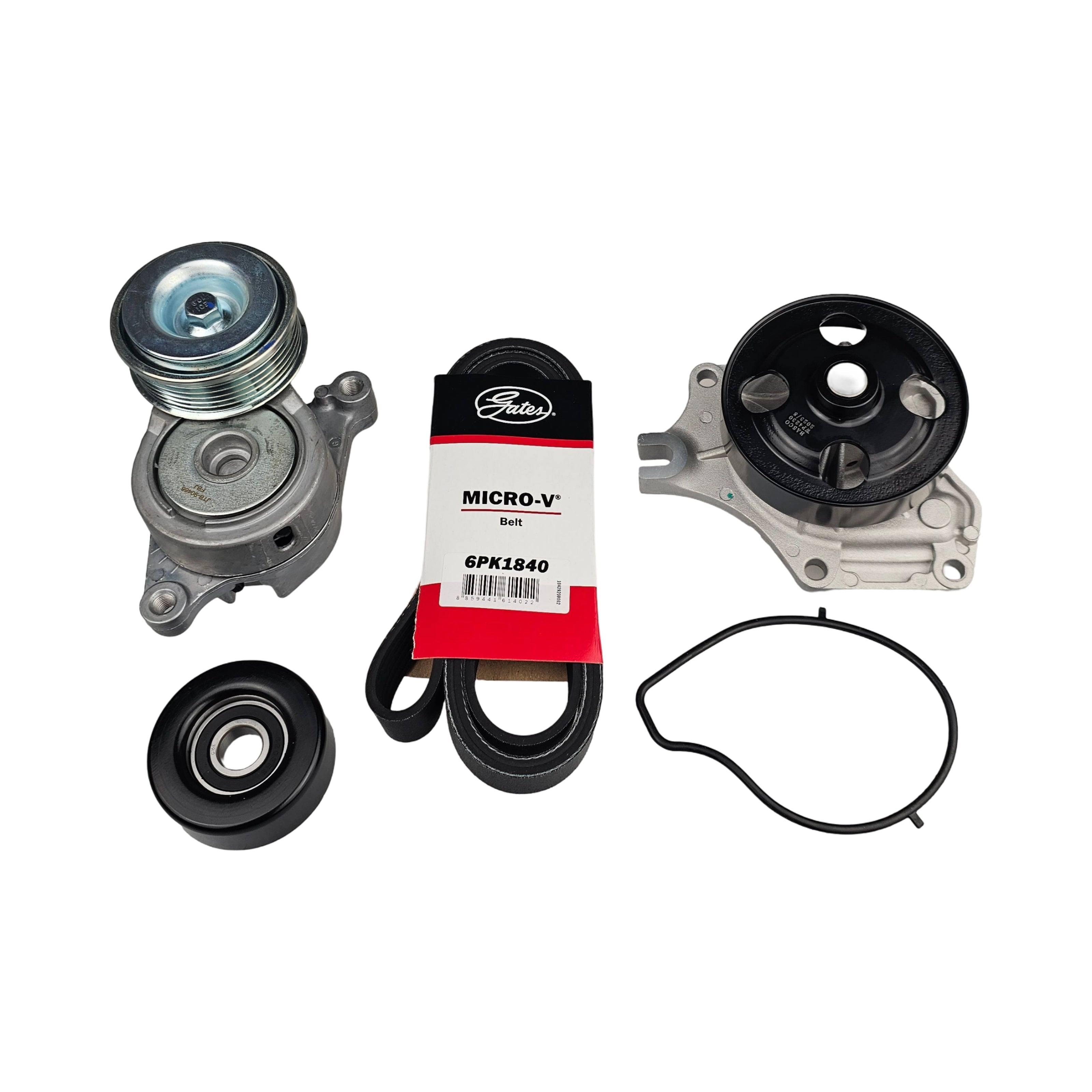 Engine Drive Belt Idler Tensioner & Water Pump Kit For Mazda 2 DE 1.5L ZY Engine
