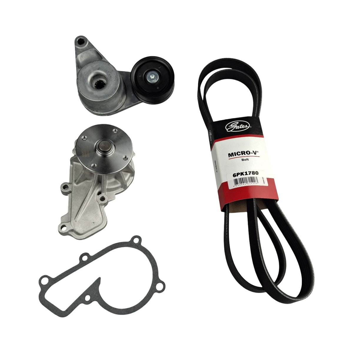 Drive Belt Tensioner & Water Pump Kit For i30 G4NB Sportage G4NA w/ AC