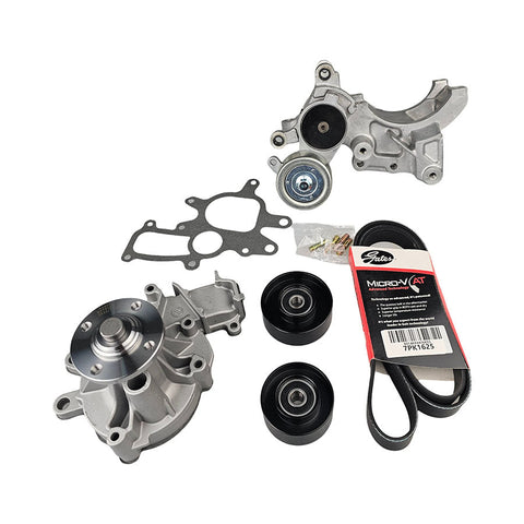 Drive Belt, Water Pump, Tensioner, Engine Pulley For Toyota Prado KDJ150 KDJ155 1KDFTV