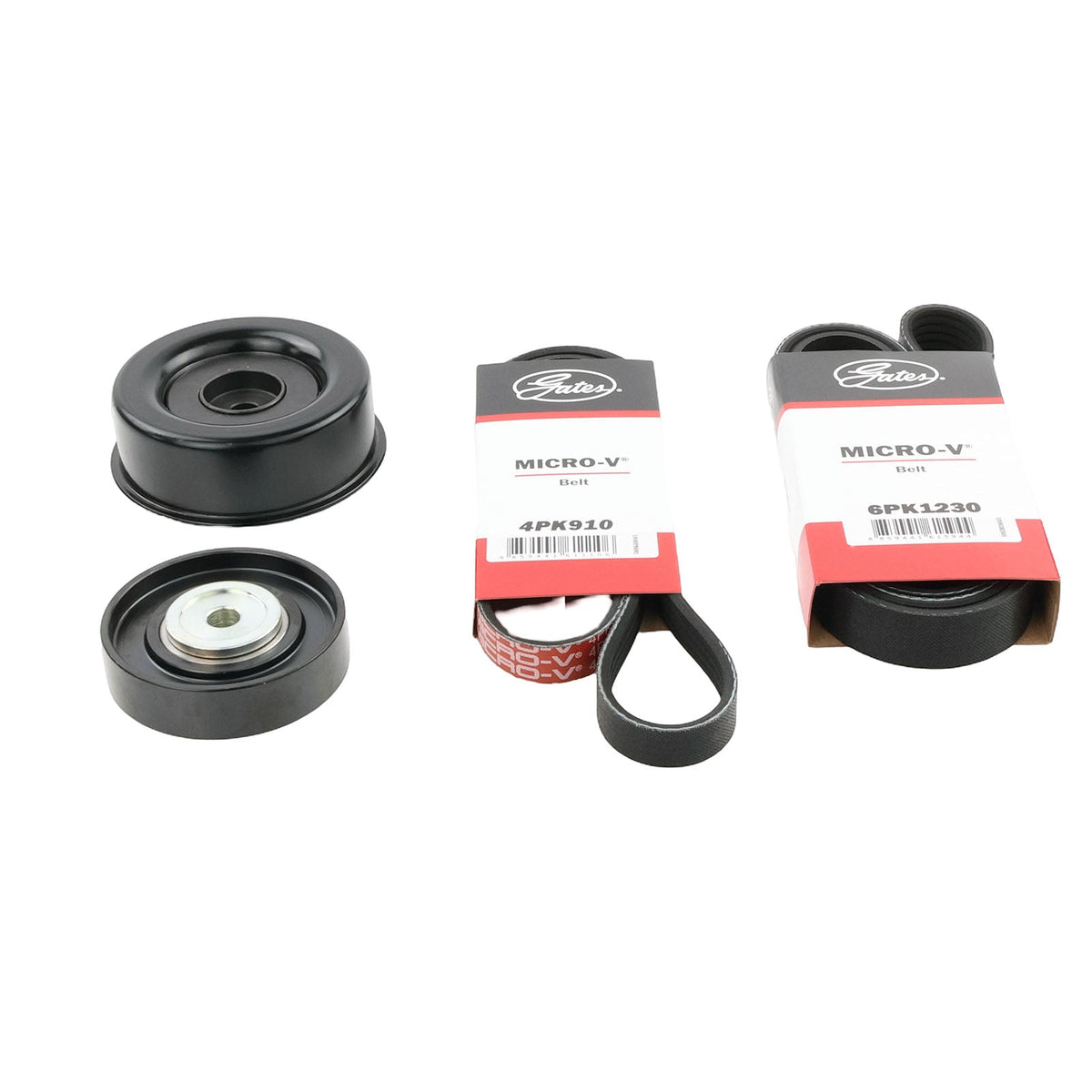 Drive Belts + Engine Pulleys For Mitsubishi 380 DB 6G75 3.8L SOHC
