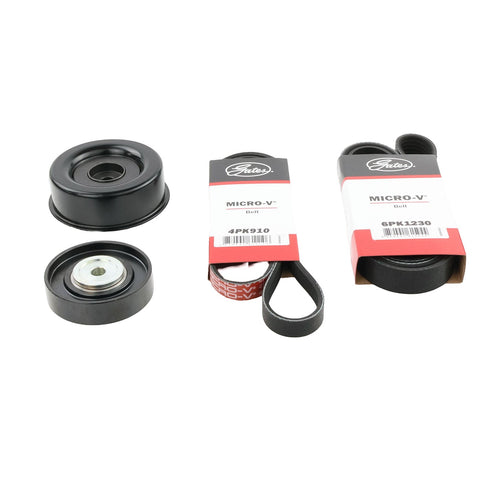 Drive Belts + Engine Pulleys For Mitsubishi 380 DB 6G75 3.8L SOHC