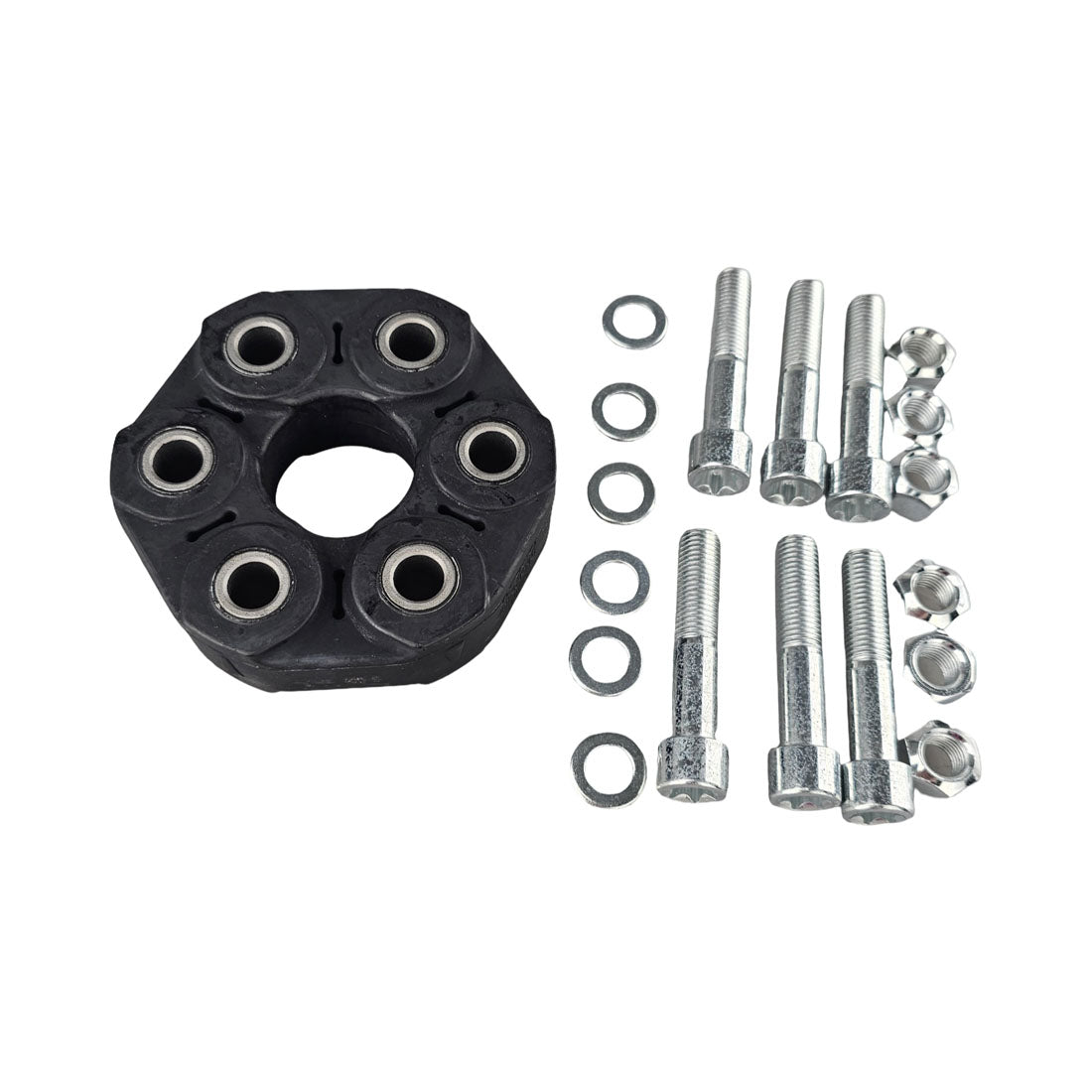 Front Driveshaft Flex Coupling for BMW 1 series F20 11~19, 2 series F22 F23 14~22, 3 series E36 E46 F30 1991~2015, 4 series F32 F33 14~20, 5 series E34 E39 1990~2003, Z3 E36 1997~2002 | Kia Sportage KM 07~10