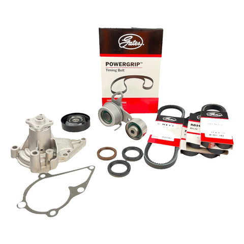 Timing Belt Kit + Water Pump + Drive Belts & Engine Pulley For Hyundai Getz TB, Accent LC MC, Excel X3, Kia Rio JB G4EC G4ED G4EE G4FK