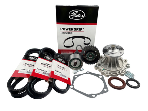 Timing Belt Kit + Water Pump & Drive Belts for Toyota Hiace LH162R LH177R LH178R LH184R LH186R 5L 3.0 Litre SOHC