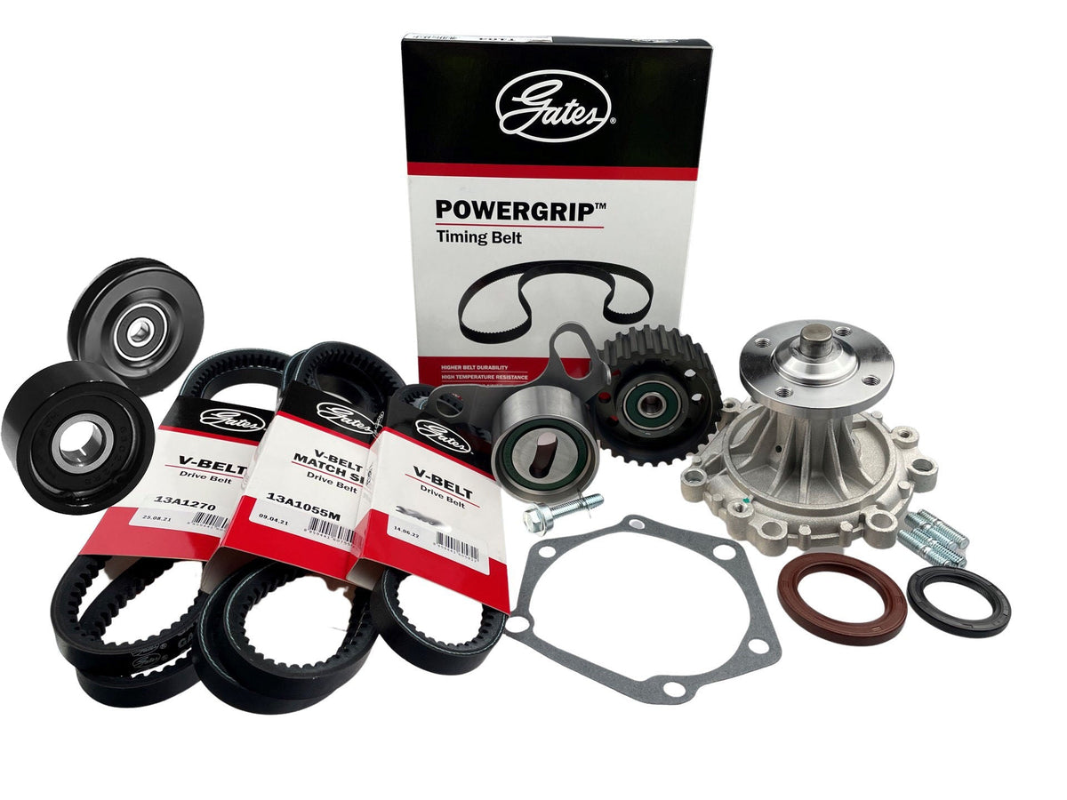 Timing Belt Kit + Water Pump, Drive Belts & Idler Pulley for Toyota 4Runner LN130R, Toyota Hilux LN85R LN86R LN106R LN107R LN111R LN130R LN147R LN152R LN167R LN172R 3L 2.8L 5L 3.0L, Hilux Surf LN130R 2LT 2LTE 2.4L SOHC