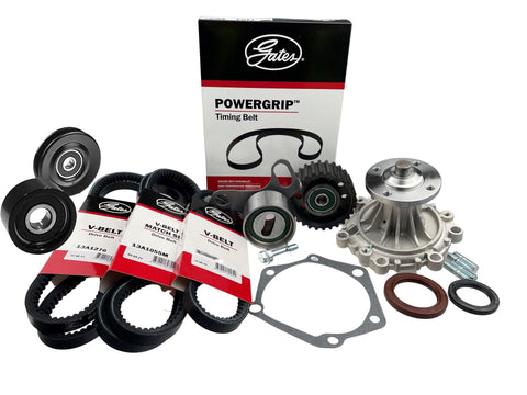Timing Belt Kit + Water Pump, Drive Belts & Idler Pulley for Toyota 4Runner LN130R, Toyota Hilux LN85R LN86R LN106R LN107R LN111R LN130R LN147R LN152R LN167R LN172R 3L 2.8L 5L 3.0L, Hilux Surf LN130R 2LT 2LTE 2.4L SOHC