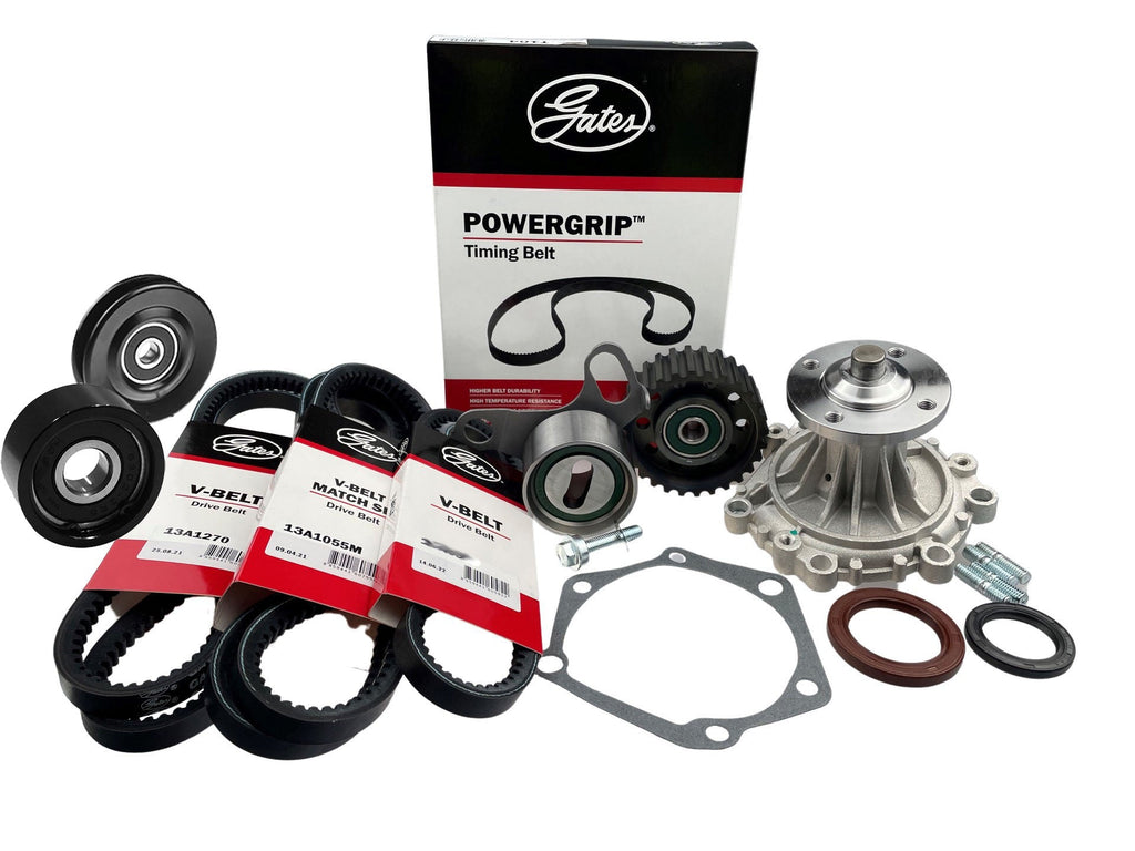 Timing Belt Kit + Water Pump, Drive Belts & Idler Pulley for Toyota 4Runner LN130R, Toyota Hilux LN85R LN86R LN106R LN107R LN111R LN130R LN147R LN152R LN167R LN172R 3L 2.8L 5L 3.0L, Hilux Surf LN130R 2LT 2LTE 2.4L SOHC